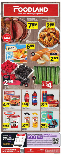 Catalogue Foodland from 01/25/2024