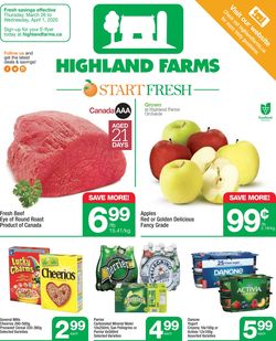Catalogue Highland Farms from 03/26/2020