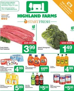 Catalogue Highland Farms from 08/13/2020