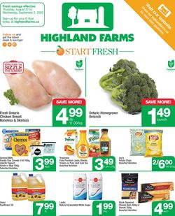 Catalogue Highland Farms from 08/27/2020
