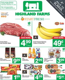 Catalogue Highland Farms from 09/10/2020