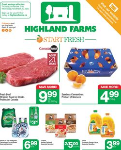 Catalogue Highland Farms from 11/19/2020