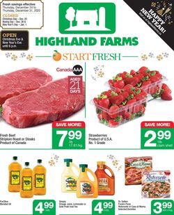 Catalogue Highland Farms from 12/24/2020