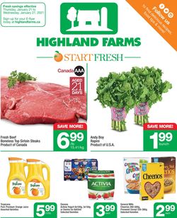 Catalogue Highland Farms from 01/21/2021