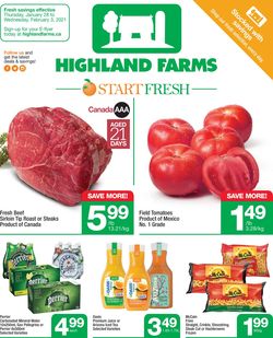 Catalogue Highland Farms from 01/28/2021