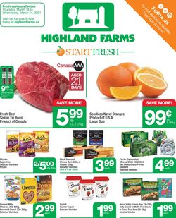 Catalogue Highland Farms from 03/18/2021