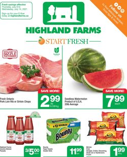 Highland Farms Flyer from 07/08/2021