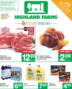 Catalogue Highland Farms from 07/15/2021