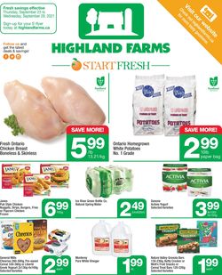 Highland Farms Flyer from 09/23/2021