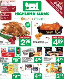 Highland Farms Flyer from 12/09/2021