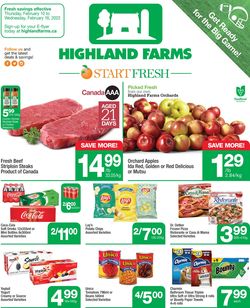 Highland Farms Flyer from 02/10/2022