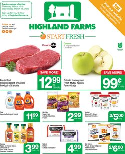Highland Farms Flyer from 03/10/2022