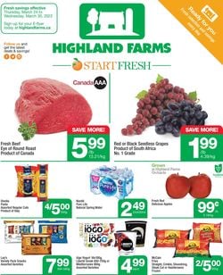 Highland Farms Flyer from 03/24/2022