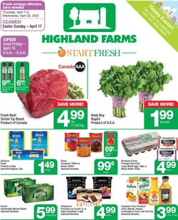 Highland Farms Flyer from 04/07/2022
