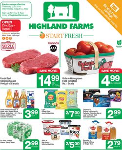 Catalogue Highland Farms from 07/28/2022
