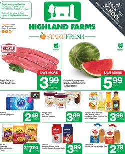 Catalogue Highland Farms from 08/25/2022