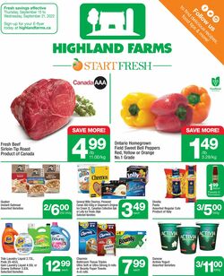 Catalogue Highland Farms from 09/15/2022