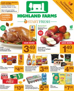 Catalogue Highland Farms from 09/29/2022