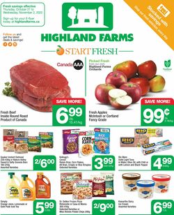Catalogue Highland Farms from 10/27/2022