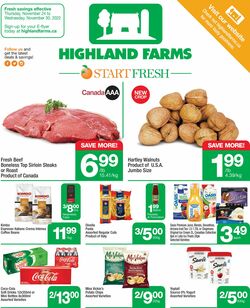 Catalogue Highland Farms from 11/24/2022
