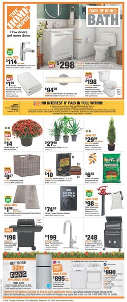 Catalogue Home Depot from 09/10/2020