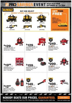 Catalogue Home Depot from 09/16/2020