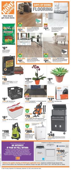 Catalogue Home Depot from 09/24/2020