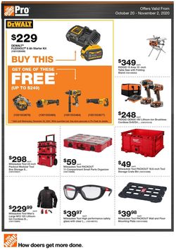 Catalogue Home Depot from 10/20/2020
