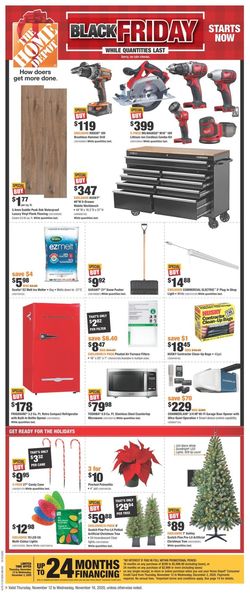 Catalogue Home Depot - Black Friday 2020 from 11/12/2020