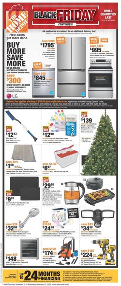 Catalogue Home Depot - Black Friday 2020 from 11/19/2020