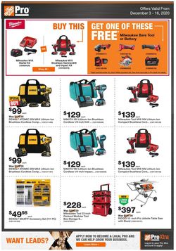 Catalogue Home Depot - Holiday 2020 from 12/03/2020