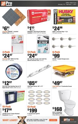 Catalogue Home Depot from 01/19/2021