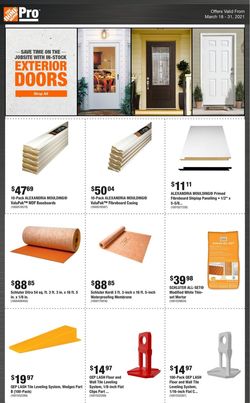 Catalogue Home Depot from 03/18/2021