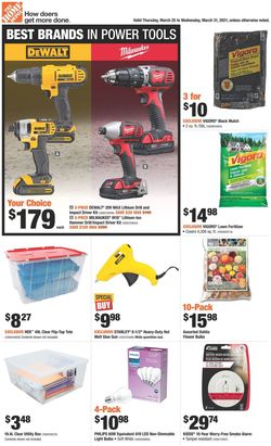 Catalogue Home Depot from 03/25/2021