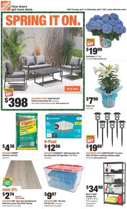 Catalogue Home Depot from 04/01/2021