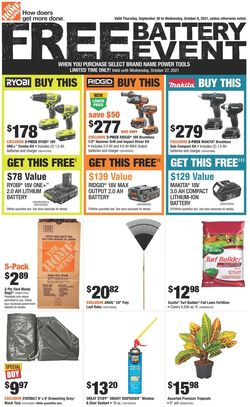 Catalogue Home Depot from 09/30/2021