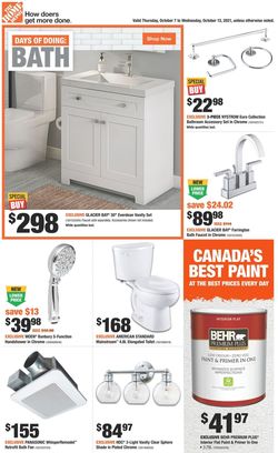 Catalogue Home Depot from 10/07/2021