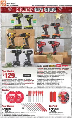 Catalogue Home Depot HOLIDAYS 2021 from 11/18/2021