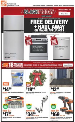 Catalogue Home Depot BLACK FRIDAY 2021 from 11/18/2021