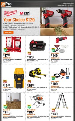 Catalogue Home Depot from 12/09/2021