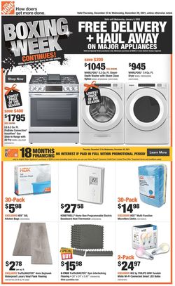 Catalogue Home Depot HOLIDAYS 2021 from 12/23/2021