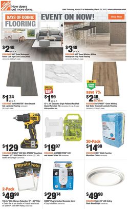 Catalogue Home Depot from 03/17/2022