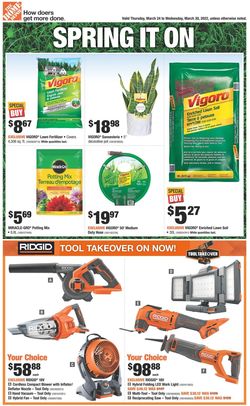 Catalogue Home Depot from 03/24/2022