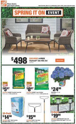 Catalogue Home Depot from 03/31/2022