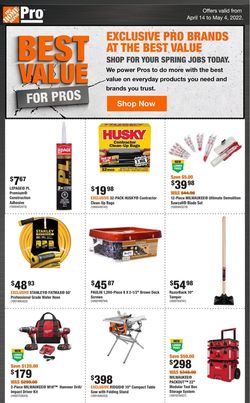 Catalogue Home Depot from 04/14/2022
