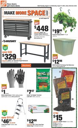 Catalogue Home Depot from 08/11/2022