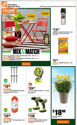 Catalogue Home Depot from 07/20/2023