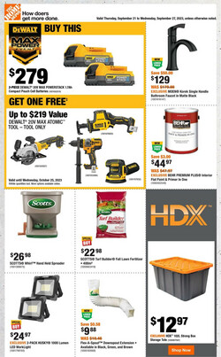 Catalogue Home Depot from 09/21/2023