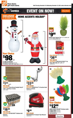 Catalogue Home Depot from 11/09/2023