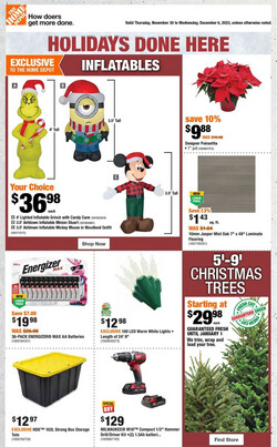 Catalogue Home Depot from 11/30/2023